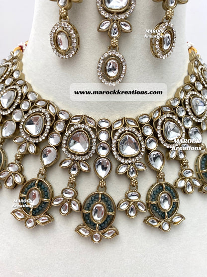 Noor Kundan Statement Necklace set