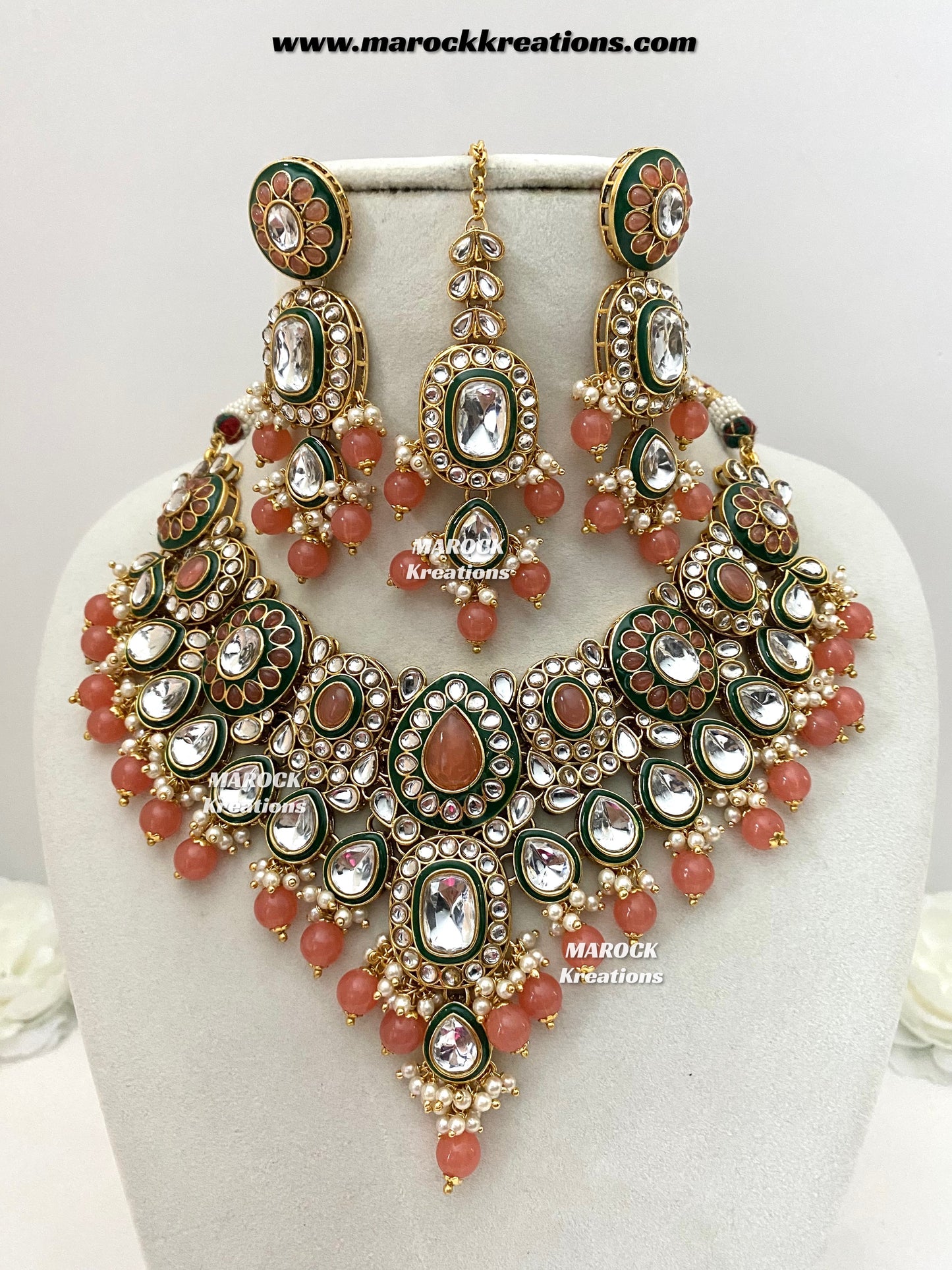 Premium Quality Kundan Statement Necklace set