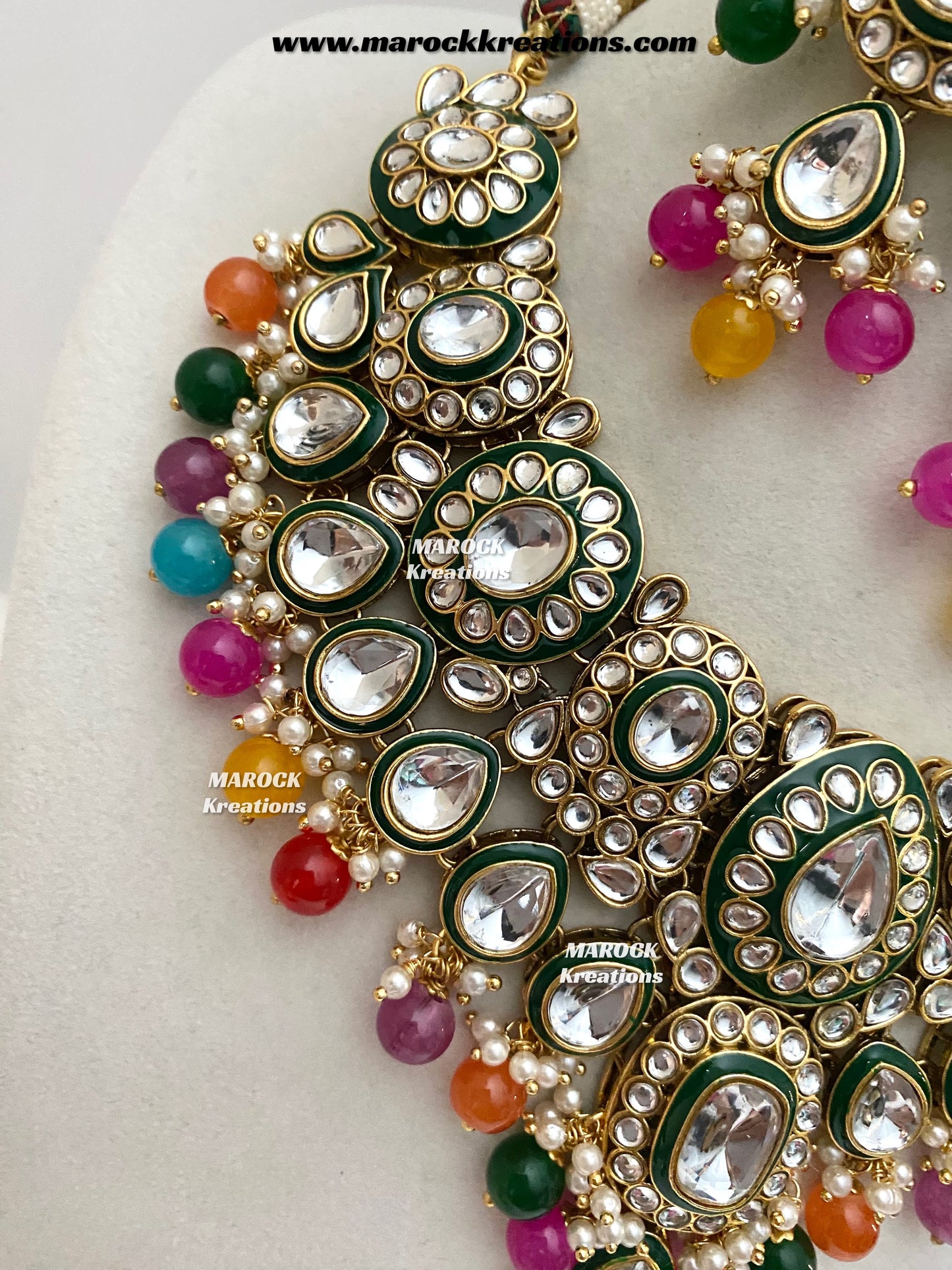Premium Quality Kundan Statement Necklace set