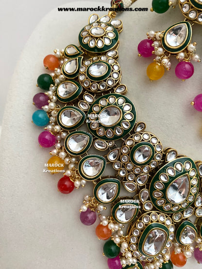 Premium Quality Kundan Statement Necklace set