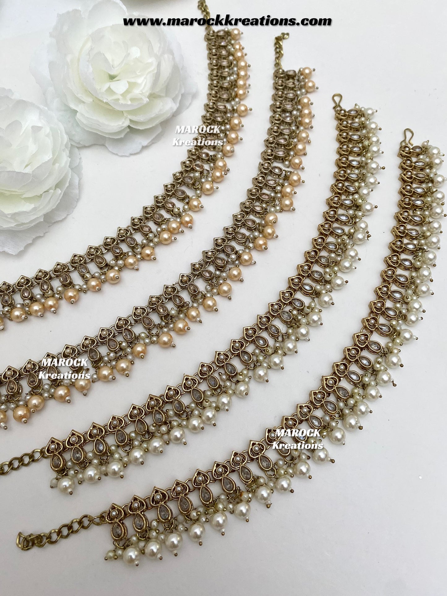 Soreen Premium quality Polki Anklets/Payal/Jhanjhran