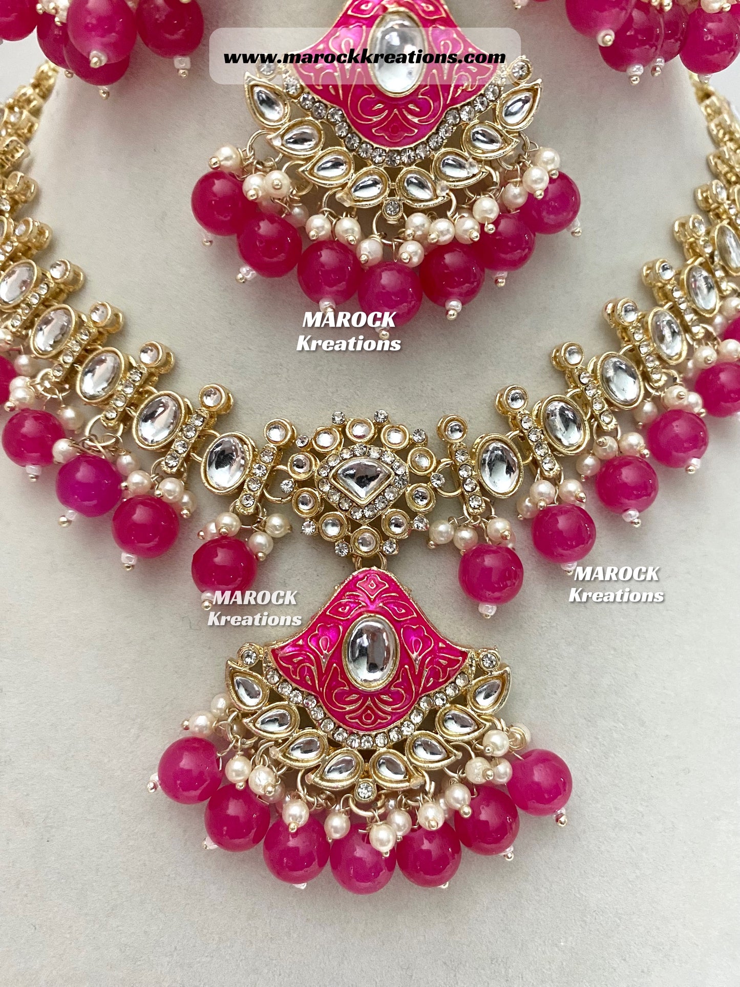 Myra Kundan Meenakari Necklace/Choker set