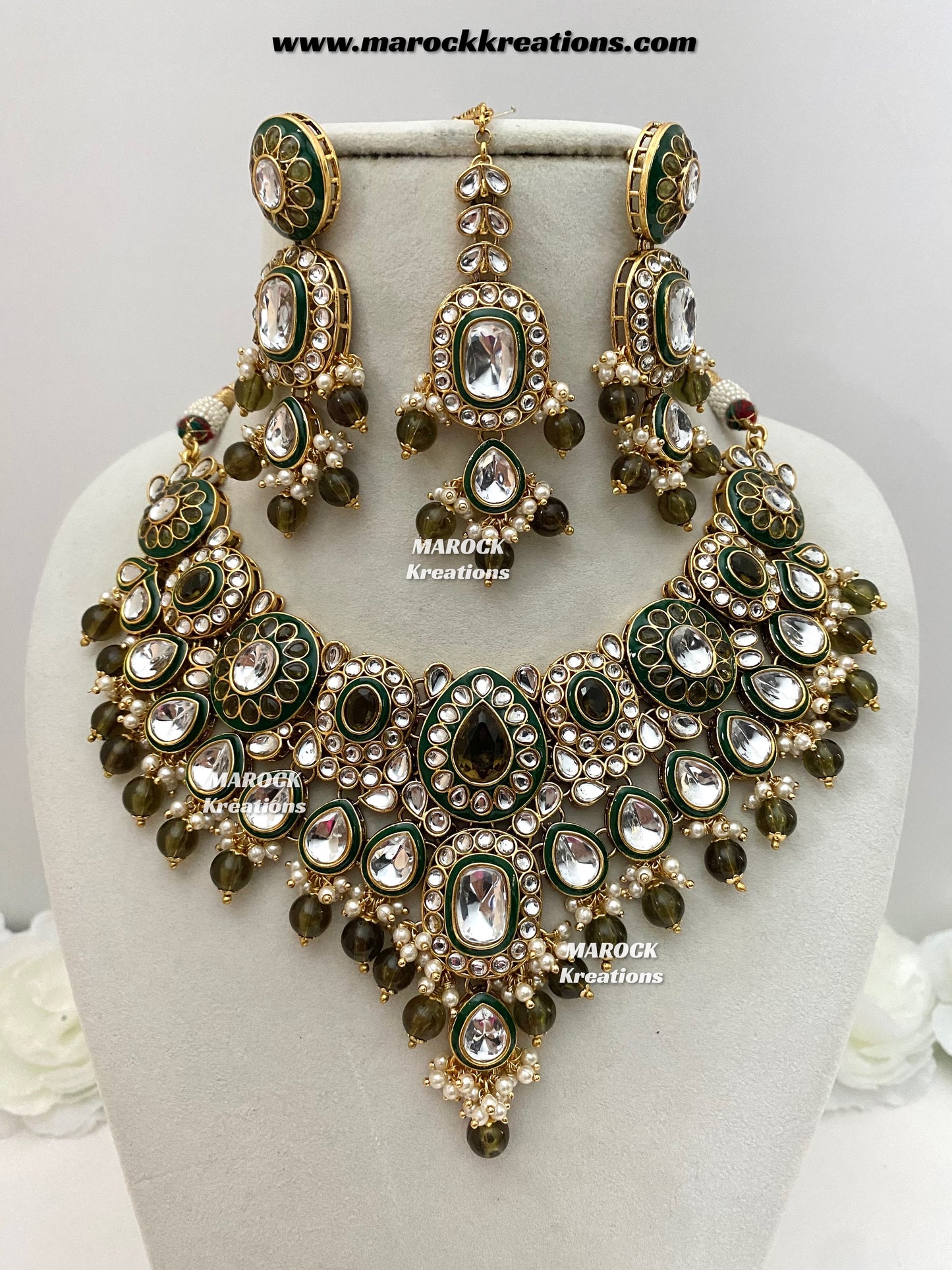 Premium Quality Kundan Statement Necklace set