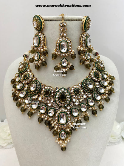 Premium Quality Kundan Statement Necklace set