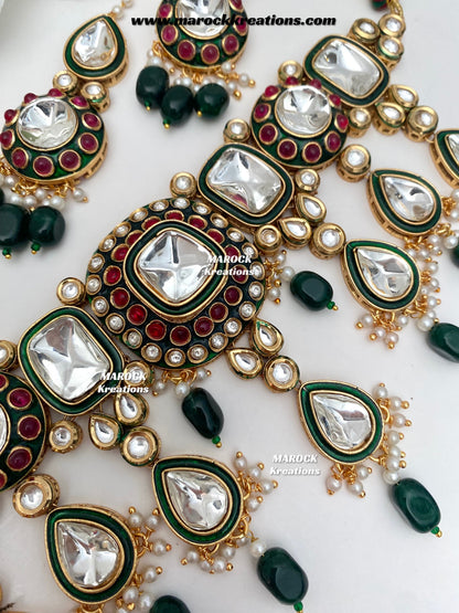Saliha Premium Quality uncut Kundan choker set