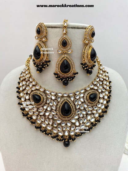 Veena Premium Quality Kundan Statement Necklace set