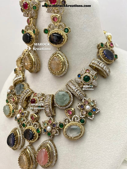Christy Sabyasachi inspired Premium Quality Kundan statement necklace set