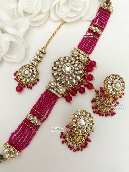 Ginni Premium Quality Kundan choker set