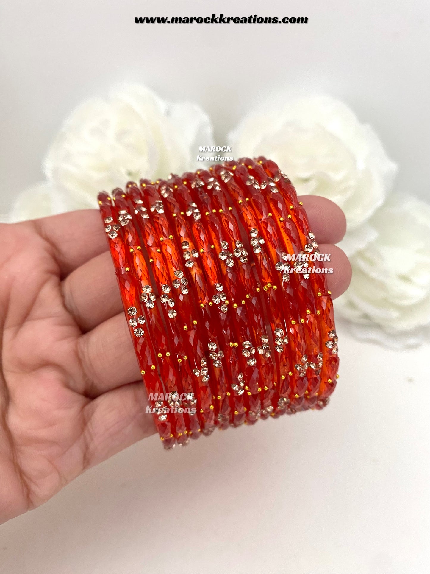 Rain drop Glass bangles (Pack of 1 dozen)