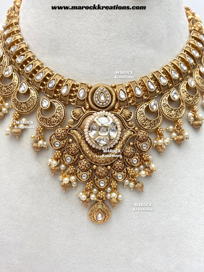 Swapna Gold Plated Necklace set