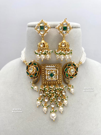 Ashna Paachi Kundan Gold plated exclusive choker set