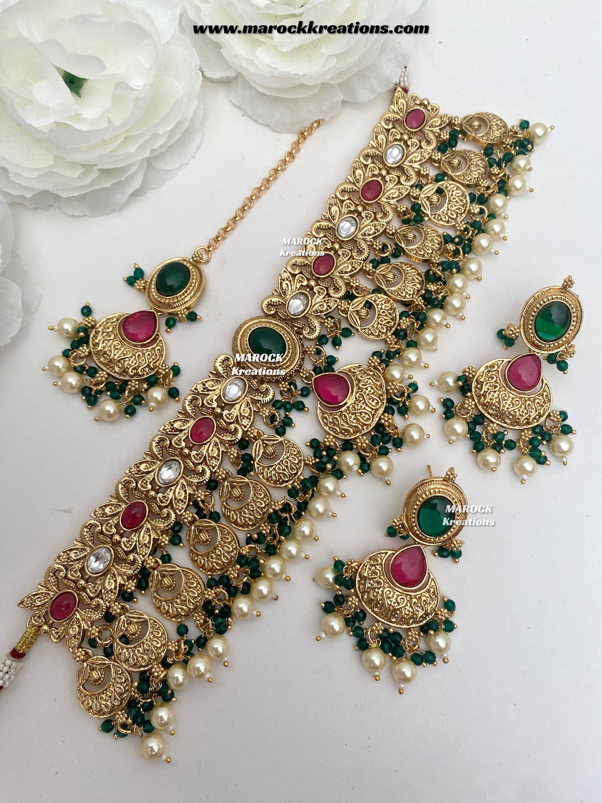 Zalifa Premium Quality Gold Plated choker set