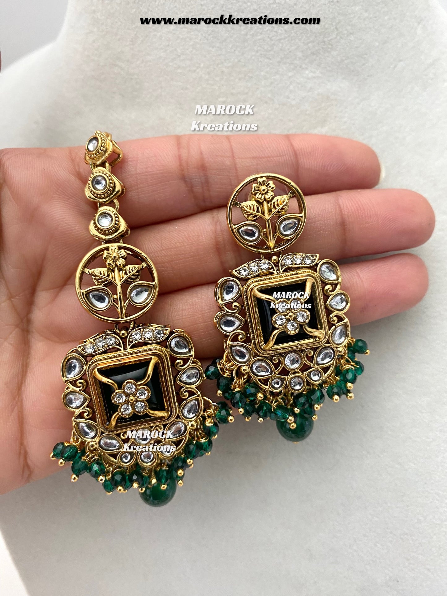 Carrie Premium Quality Kundan Statement Necklace set