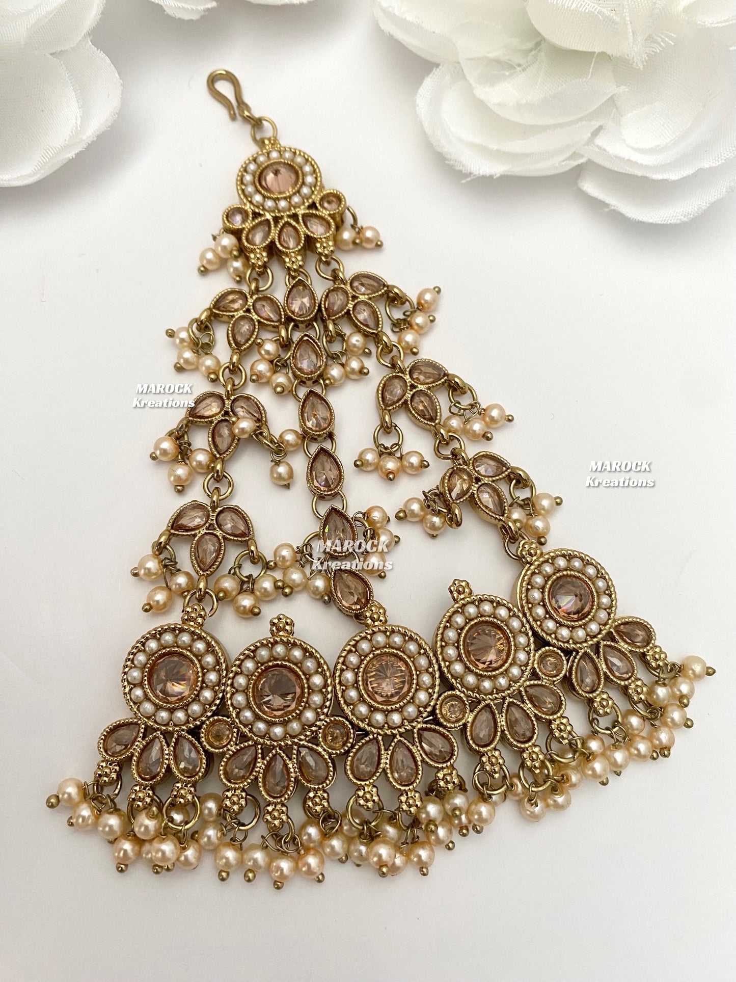 Antique Gold Polki Jhoomer/Passa
