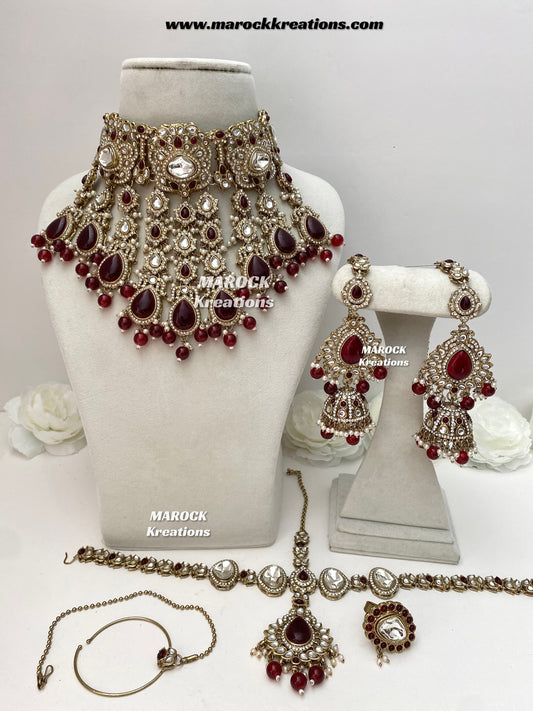 Premium Quality Kundan Statement Bridal set
