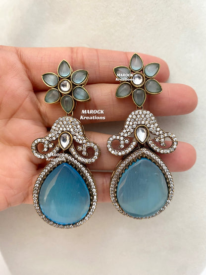 Freya Sabyasachi inspired Premium Quality Moissanite Kundan Necklace set