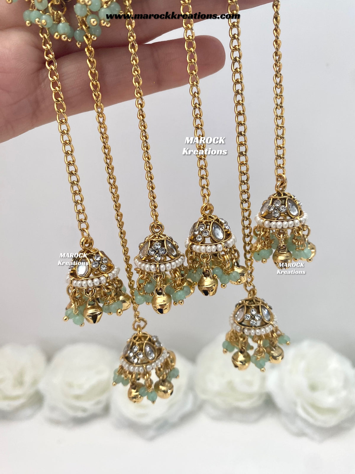 Nimrit Premium Quality Kashmiri Kundan Statement Earrings