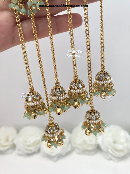 Nimrit Premium Quality Kashmiri Kundan Statement Earrings