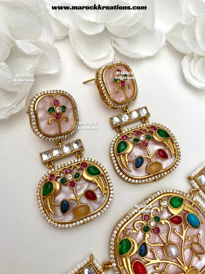 Swati Premium Quality sabyasachi inspired Statement kundan choker set