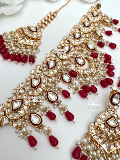 Riya Tyani inspired Premium Quality Gold plated kundan choker set