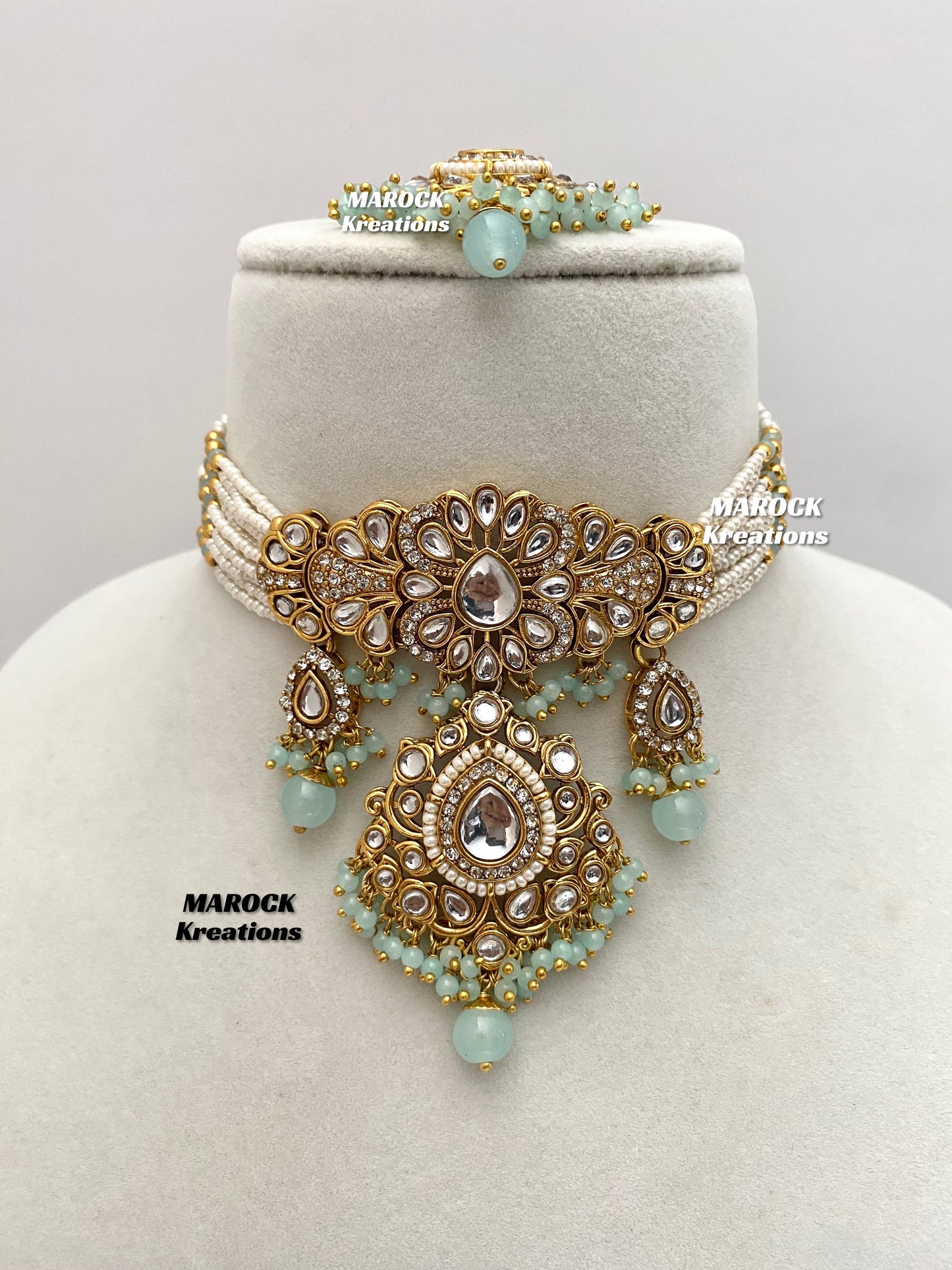 Mahima Premium Quality Kundan Choker set