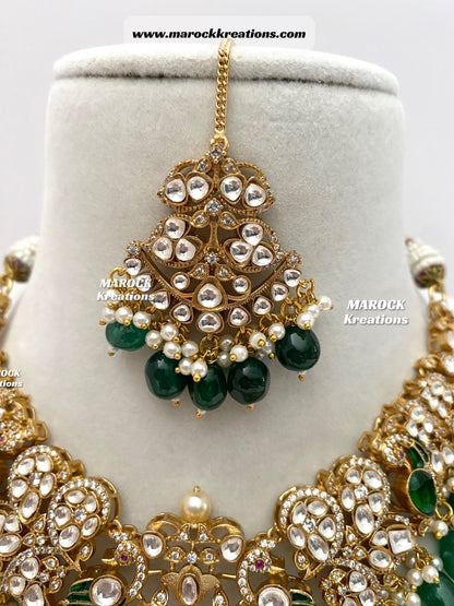 Premium Quality Moissanite Kundan exclusive Necklace set