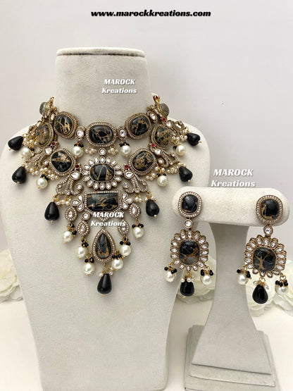 Jane Sabyasachi inspired Premium Quality  Kundan statement necklace set