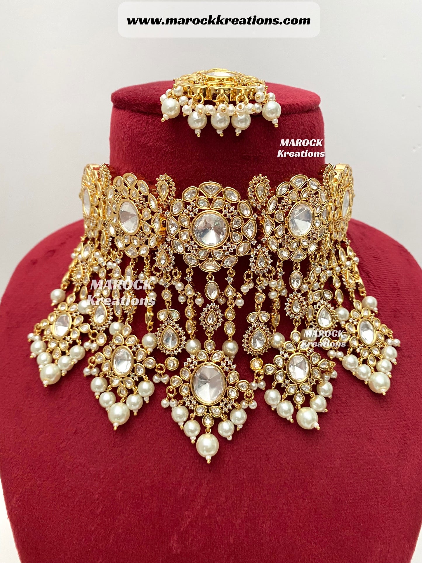 Aaliya Tyani inspired Premium Quality Gold plated Kundan Necklace set/Bridal set