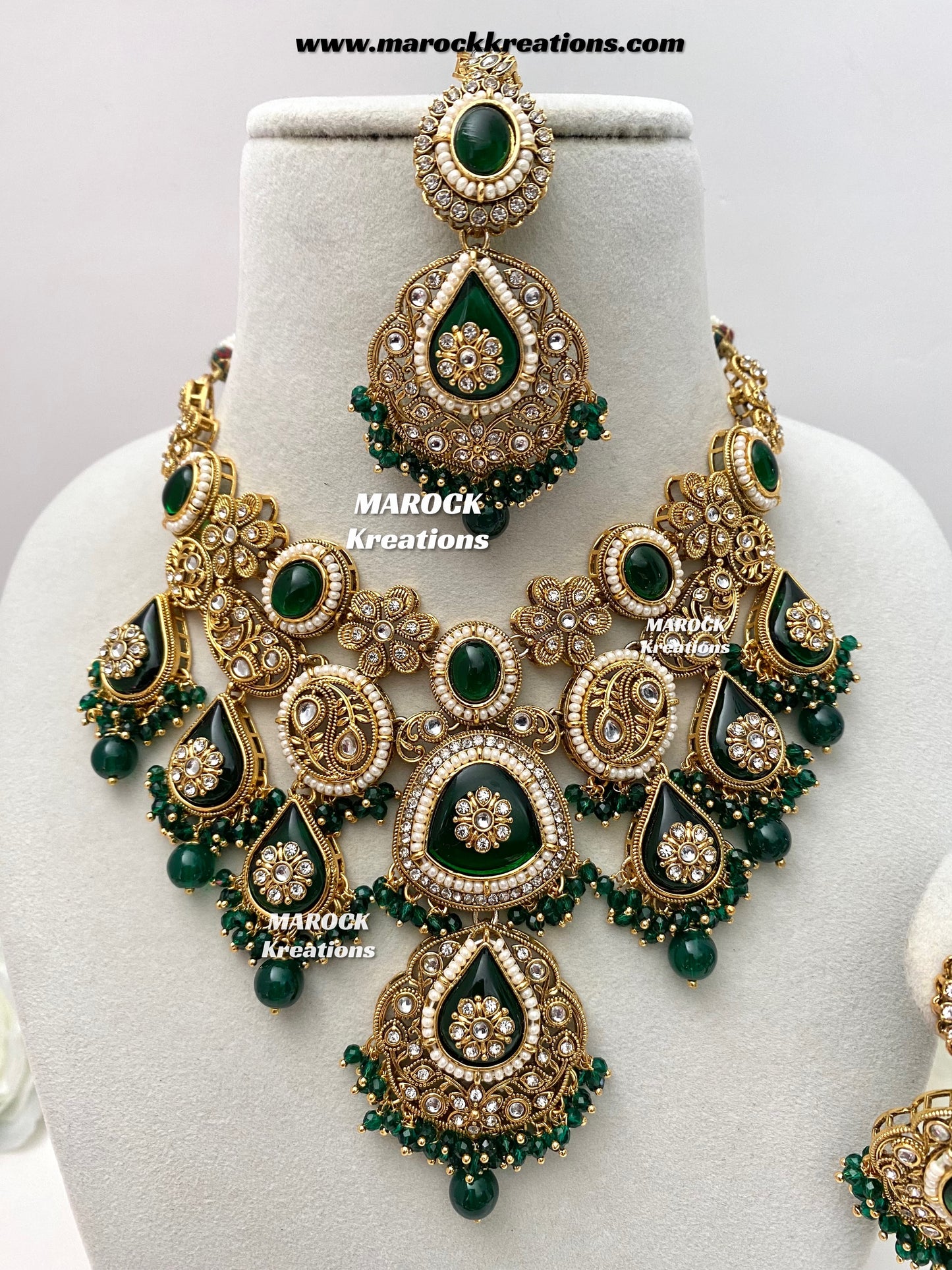 Rufsana Sabyasachi inspired Premium Quality Kundan statement necklace set