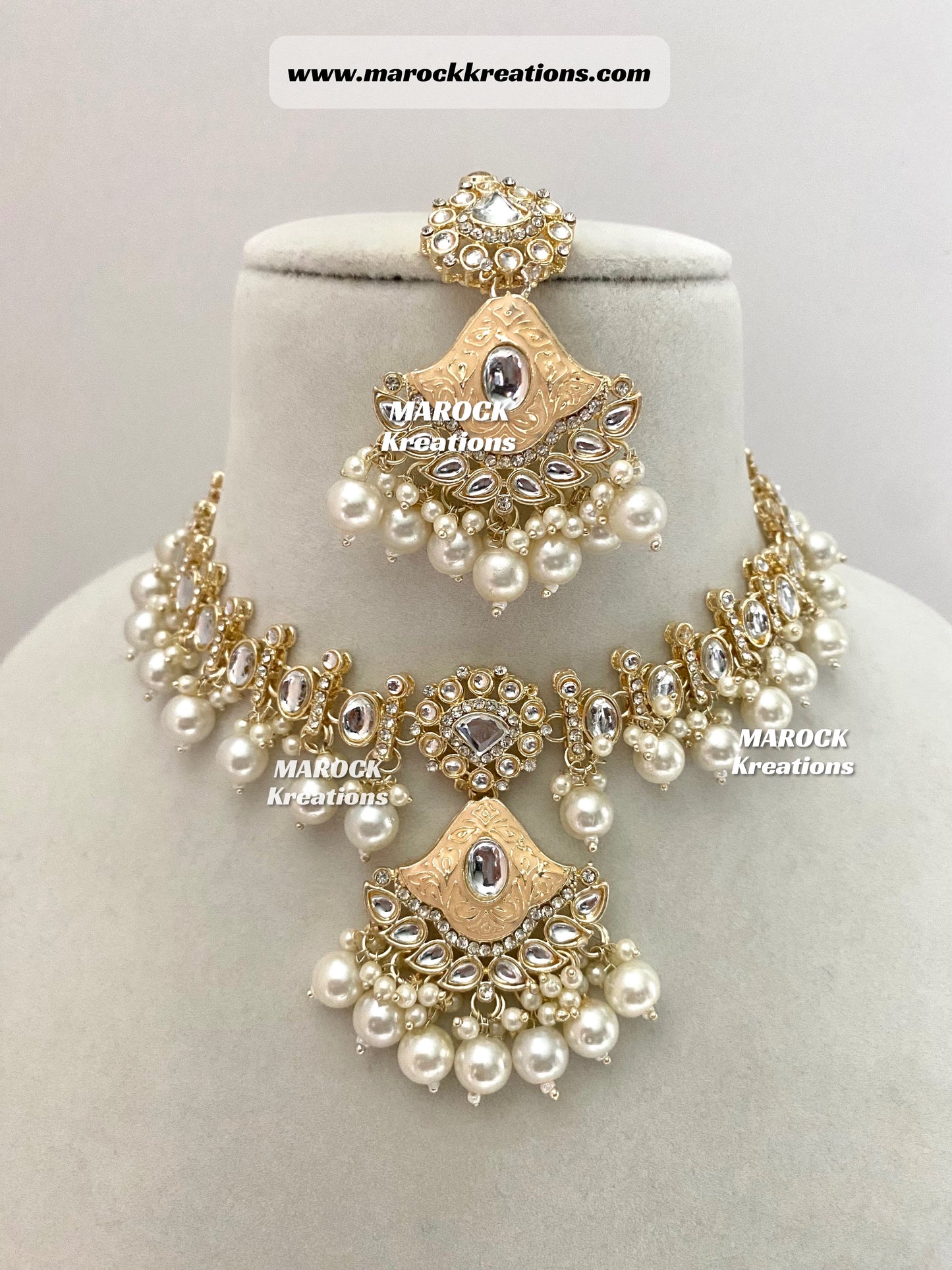 Myra Kundan Meenakari Necklace/Choker set