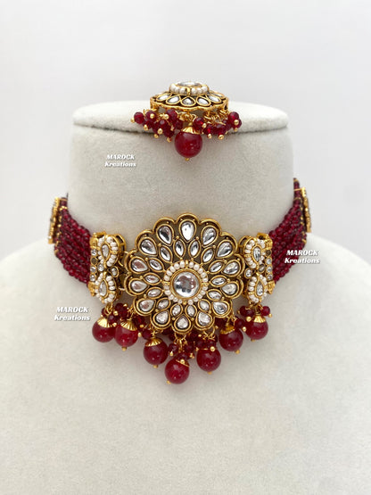 Ginni Premium Quality Kundan choker set