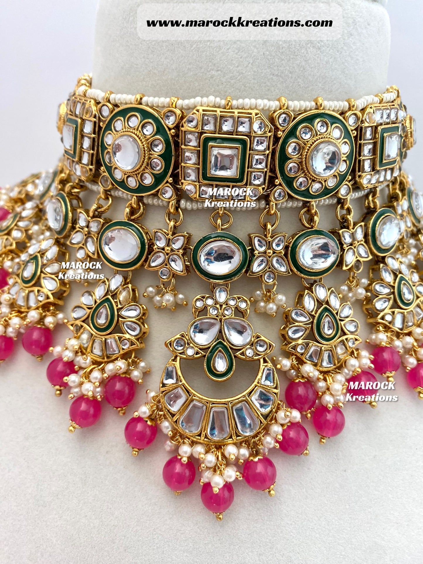 Mehak Premium Quality Kundan Statement Necklace set