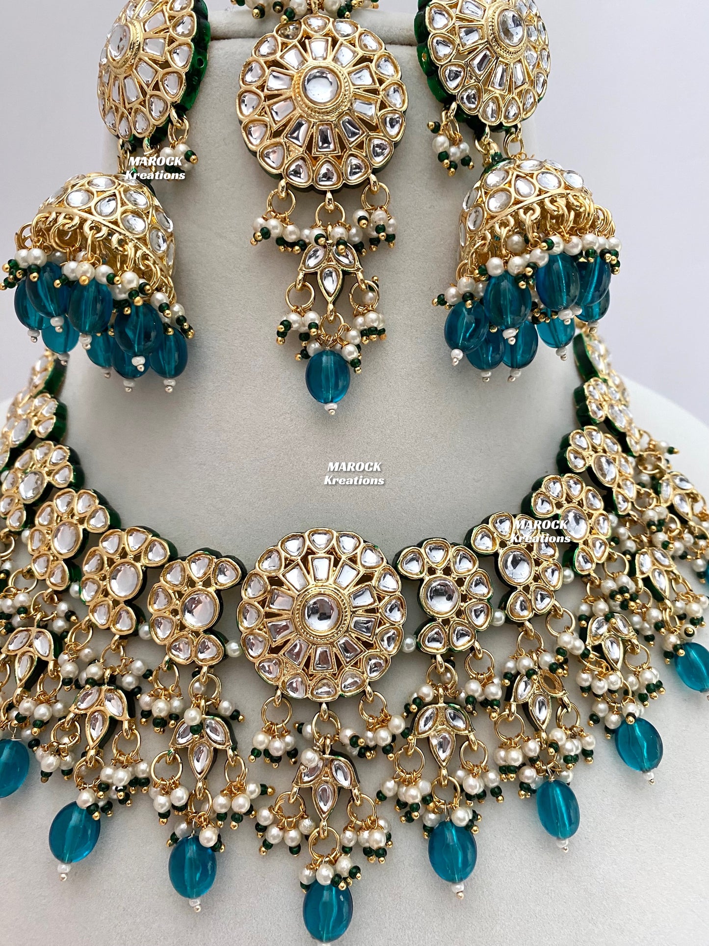 Premium Quality Thappa Kundan Statement Necklace sets