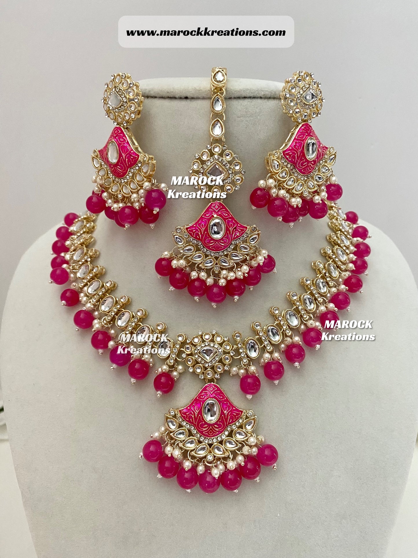 Myra Kundan Meenakari Necklace/Choker set