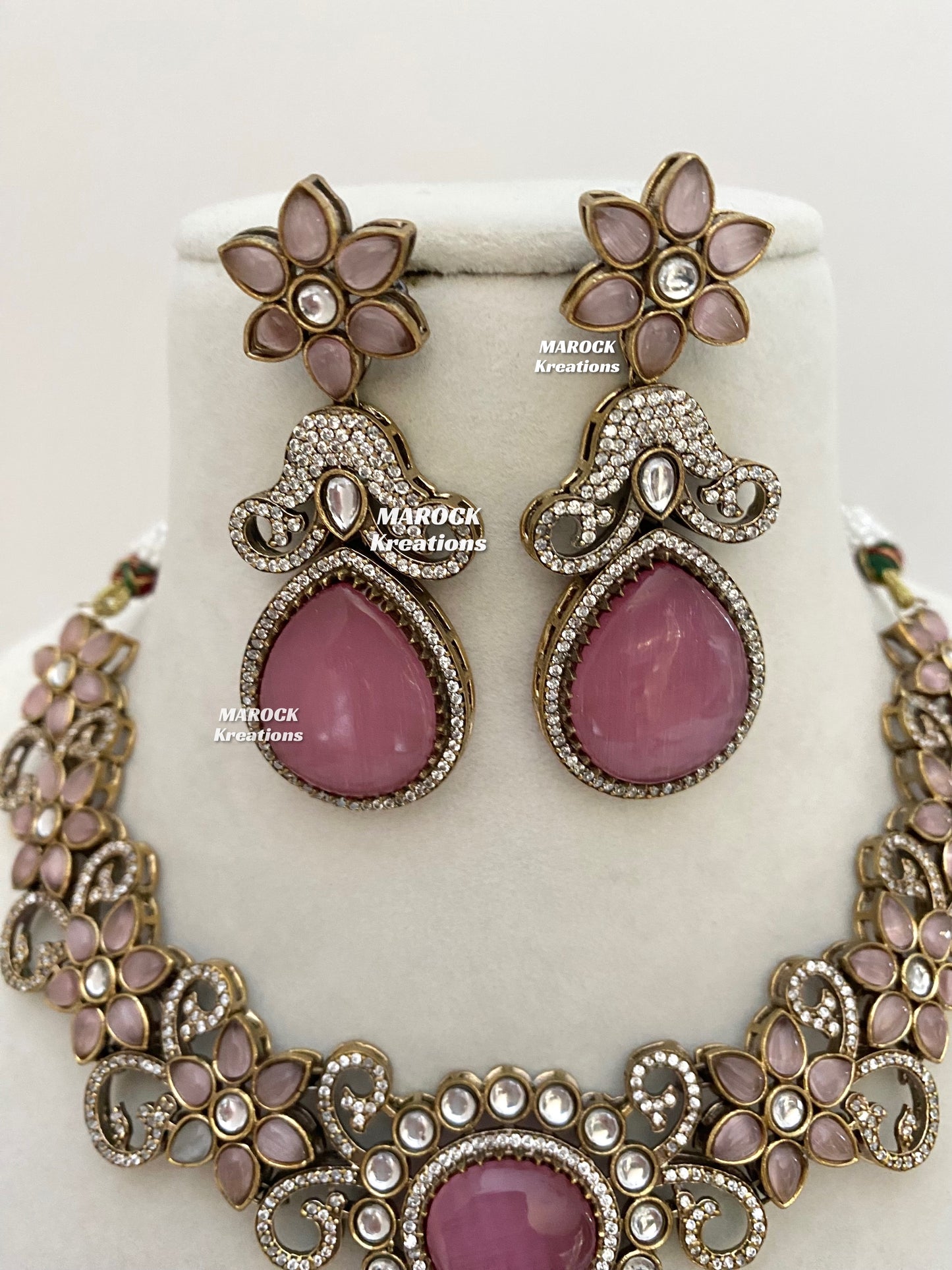 Freya Sabyasachi inspired Premium Quality Moissanite Kundan Necklace set