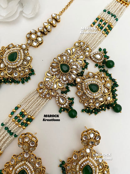 Mahima Premium Quality Kundan Choker set