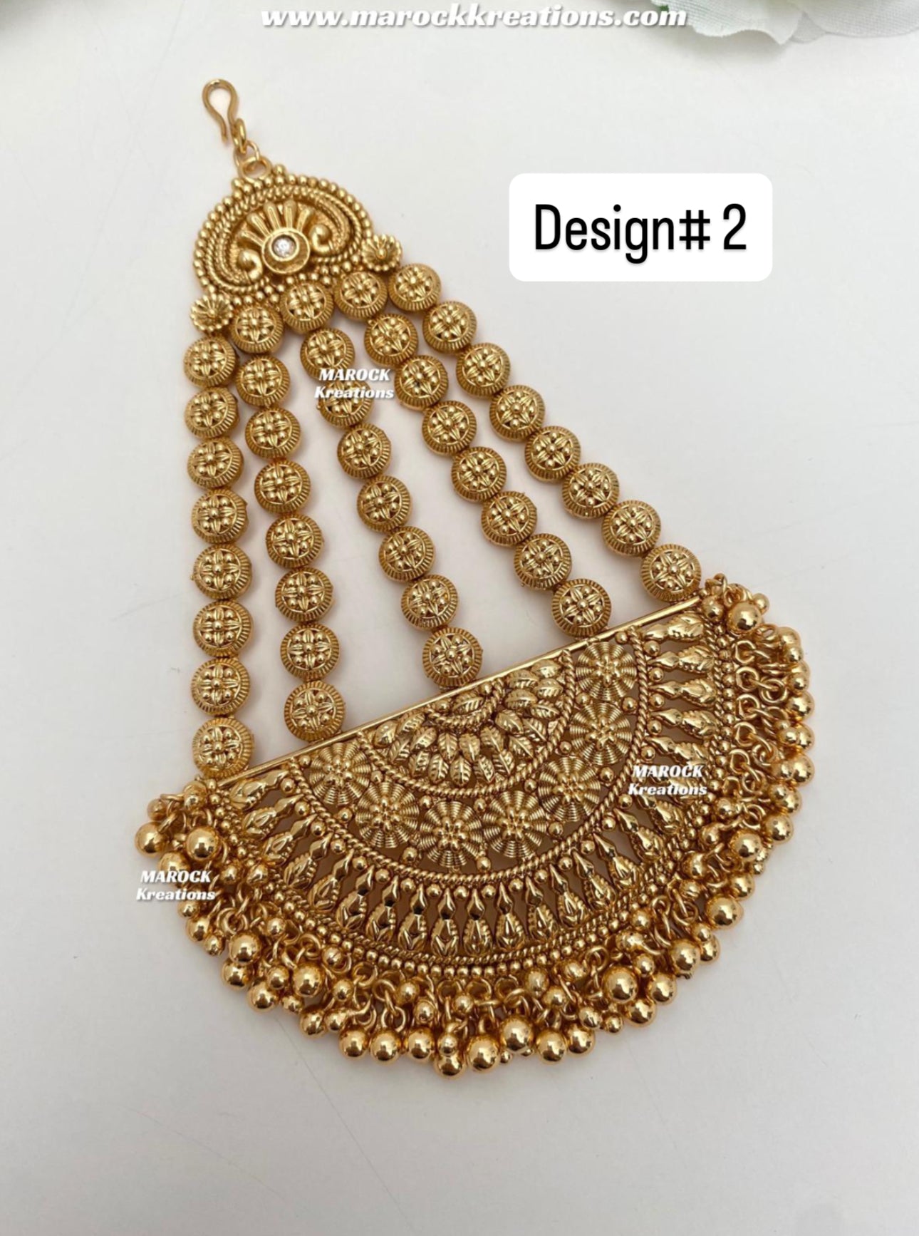 Kunika Premium Quality Gold Plated Jhoomer/Passa