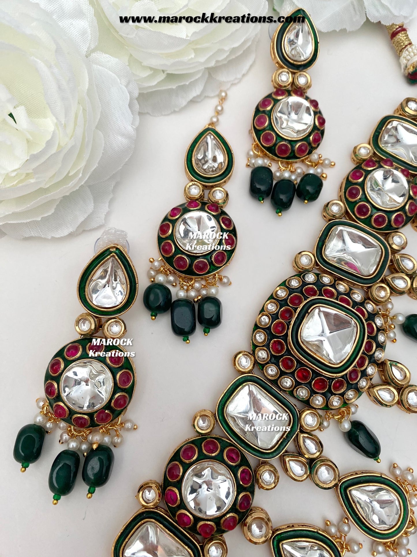 Saliha Premium Quality uncut Kundan choker set