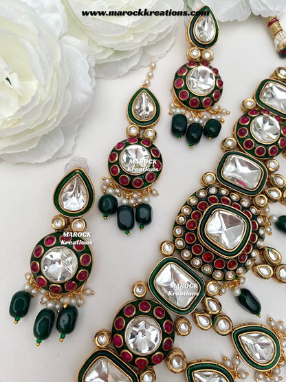 Saliha Premium Quality uncut Kundan choker set