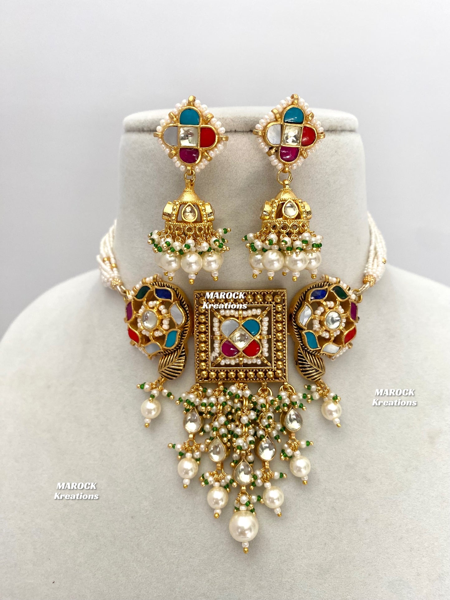 Ashna Paachi Kundan Gold plated exclusive choker set