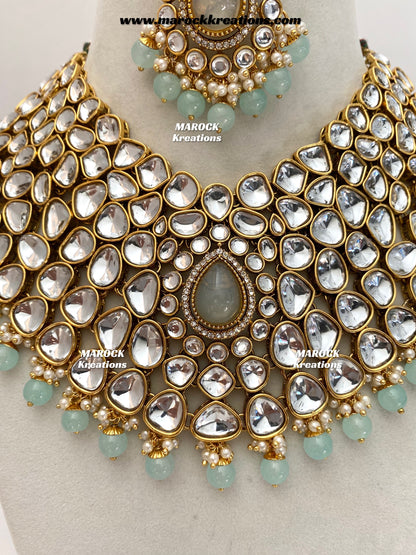 Ruhi Premium Quality Statement Kundan Necklace/Bridal set