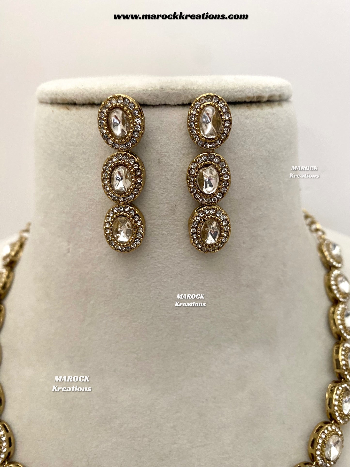 Raveen Premium Quality Kundan Necklace set