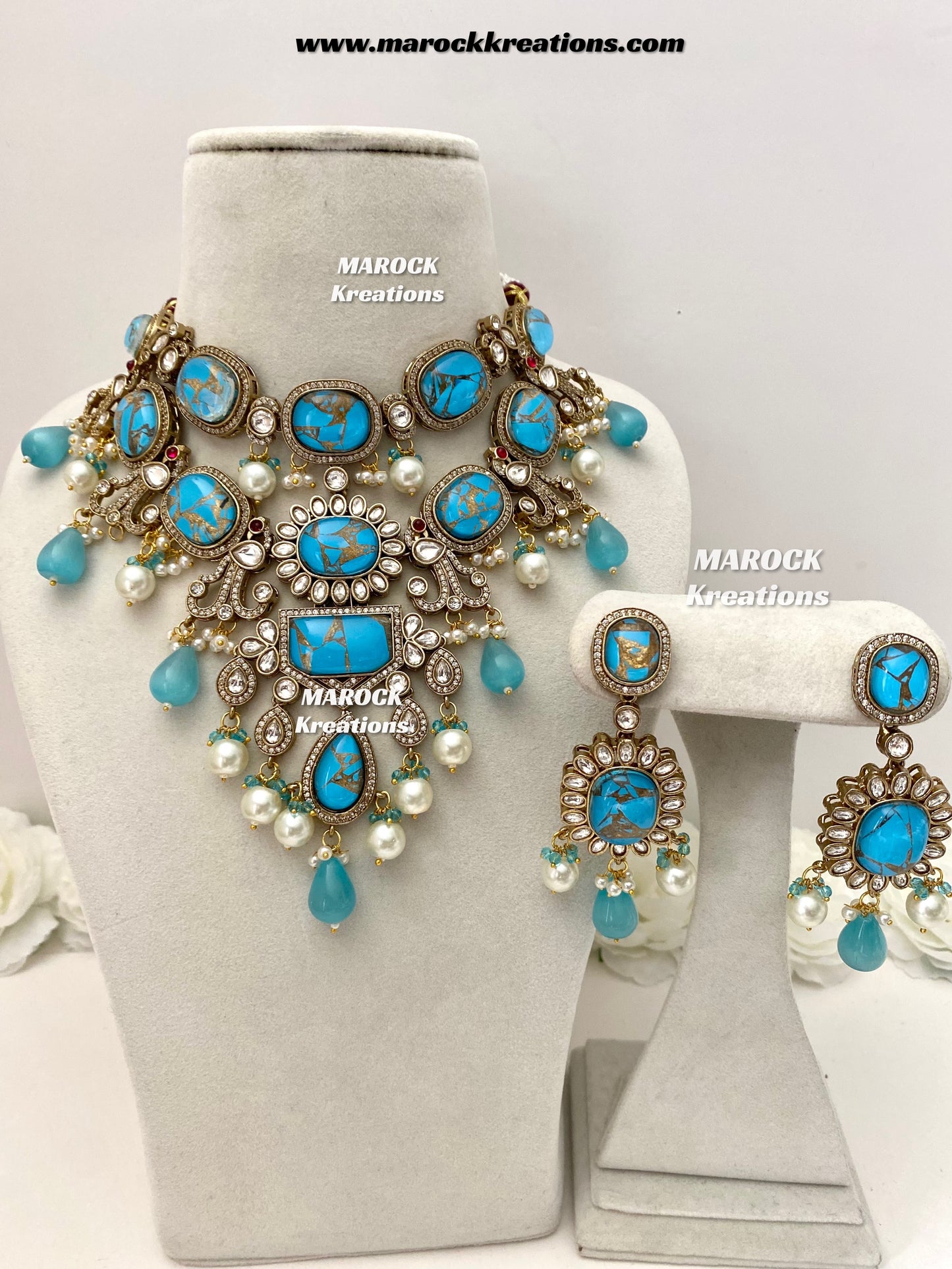 Jane Sabyasachi inspired Premium Quality  Kundan statement necklace set