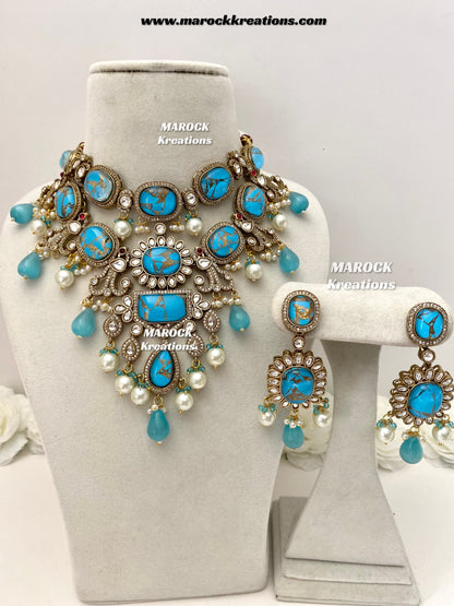 Jane Sabyasachi inspired Premium Quality  Kundan statement necklace set