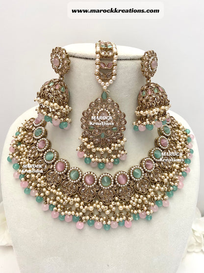 Aalia Antique Polki Necklace set