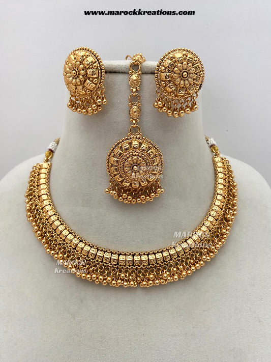 Anjali Gold plated Necklace set