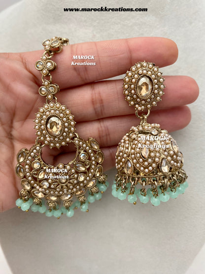 Shaya Antique Gold Polki waterfall Choker set