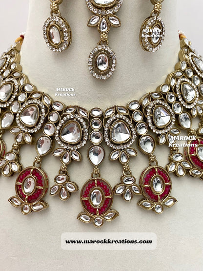 Noor Kundan Statement Necklace set