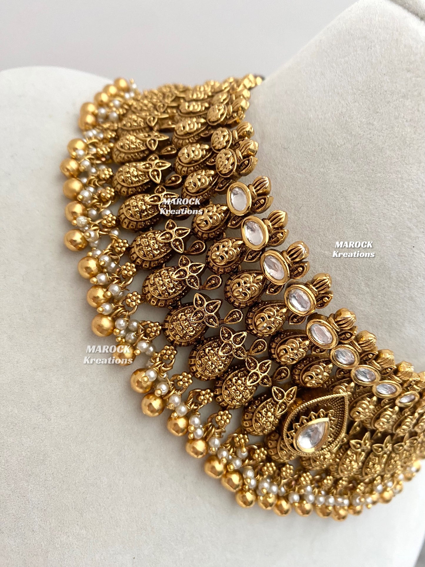 Paulina Premium Quality Gold plated Kundan exclusive Necklace set