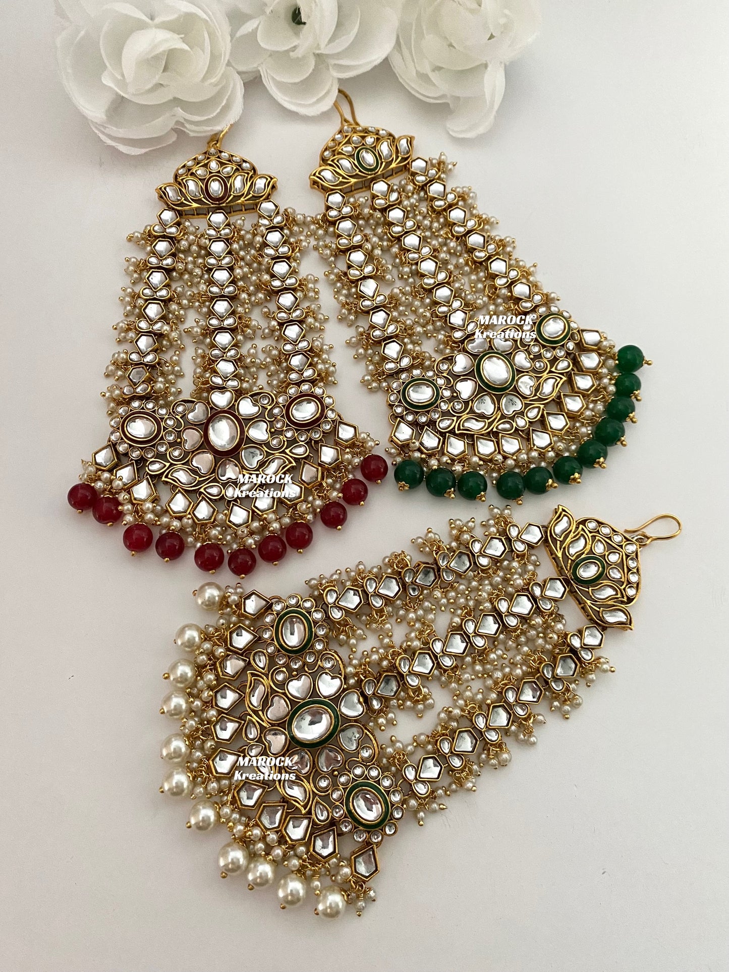 Oversized Kundan Jhoomer/Passa